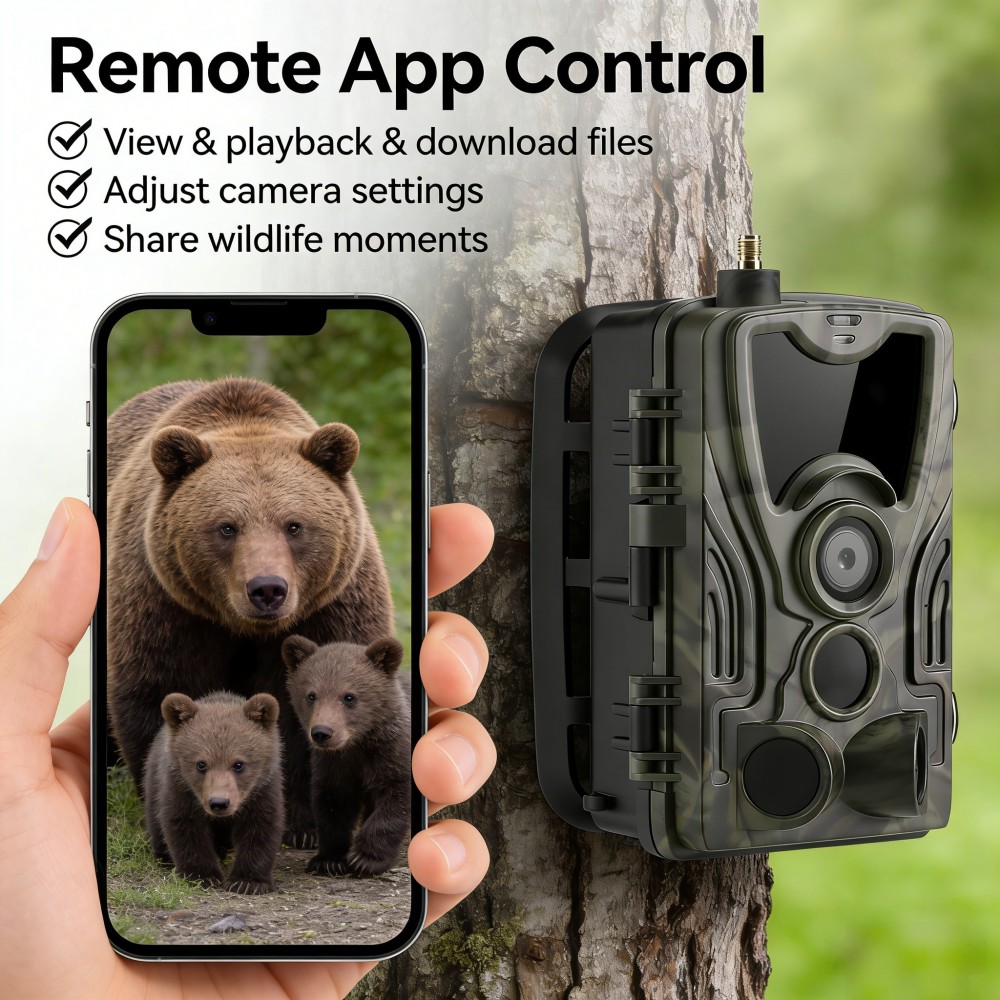 4G 4K 120MP Live Video 5000mAh - đánh giá và giá Outdoor Hunting Video Camera