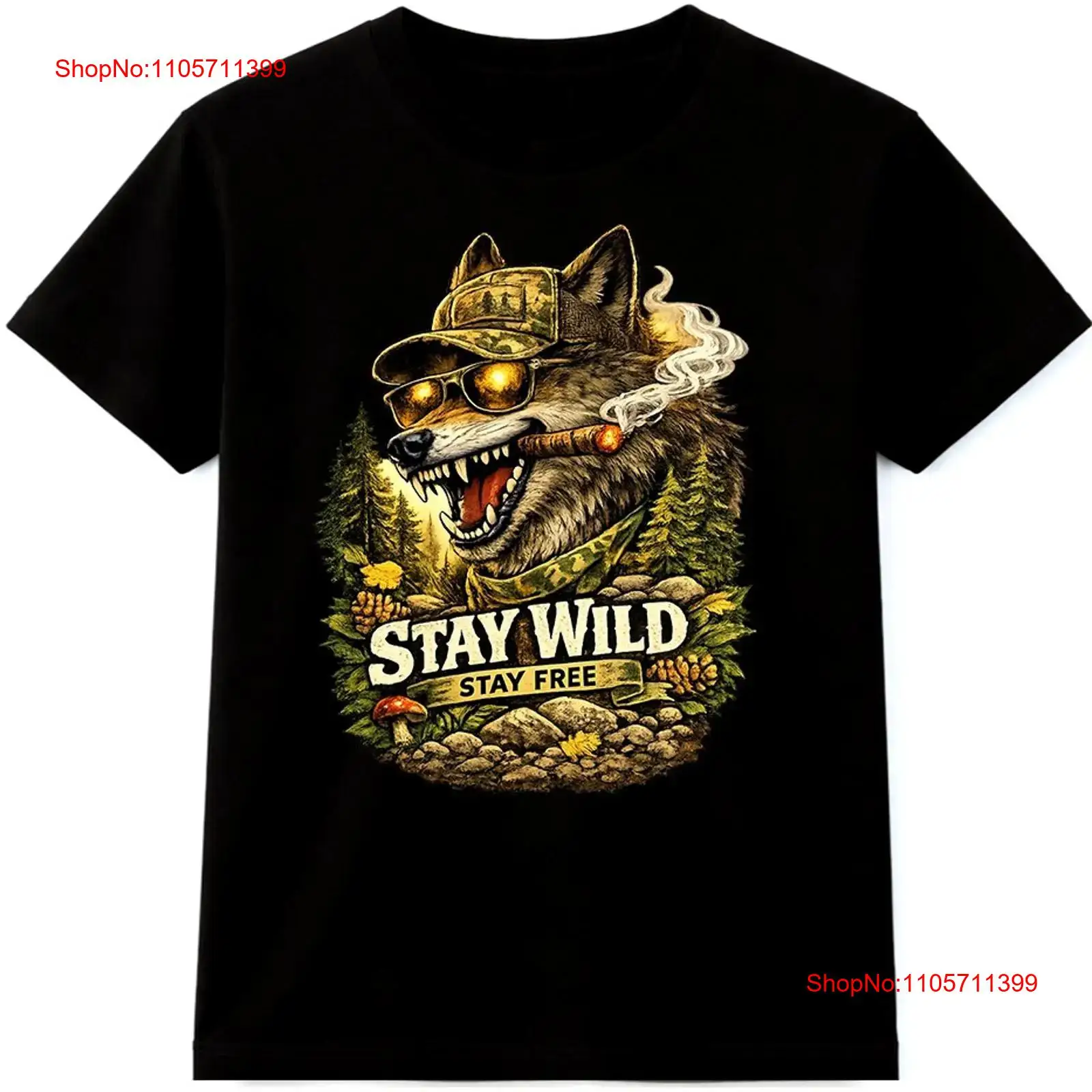Wolf T Shirt Stay Wild Free Ou - đánh giá và giá Wildman Hunting & Outdoor Linton'S Corner Silver Lakes