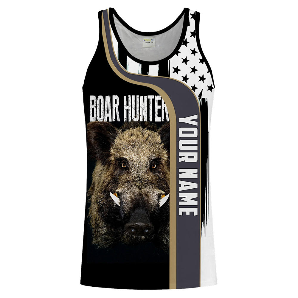 Custom Name Boar Hunter Tank T - đánh giá và giá Outdoor Hunting Names