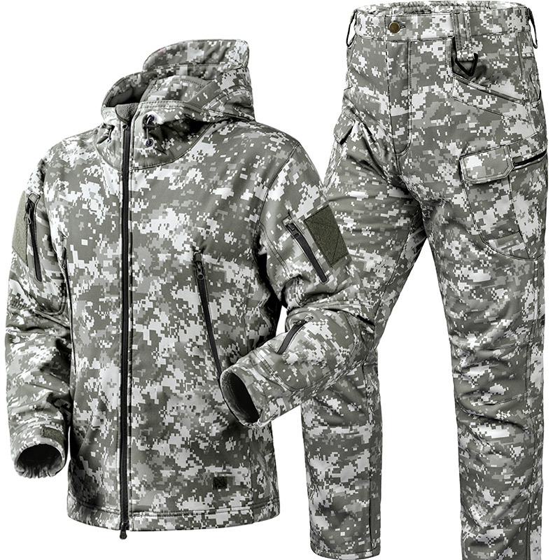 Winter Thicken Men Camo Suit W - đánh giá và giá Safari Outdoor Hunting Jackets